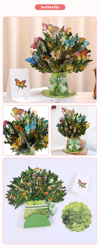 Cartão Pop Up Dia das Mães, Cartão de Dia das Mães da Filha, Pop Up Feliz Dia das Mães!