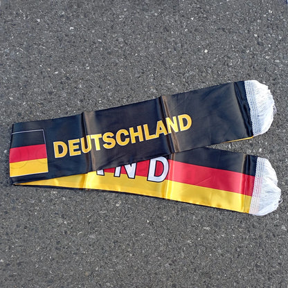 Copa do Mundo cachecol de futebol alemão da Alemanha 144 cm. comprimento por 17,78 cm