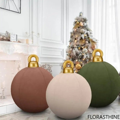 Bola Natal Inflável para Shopping Center e Bolas Natalinas Coloridas Cenários Fotográficos
