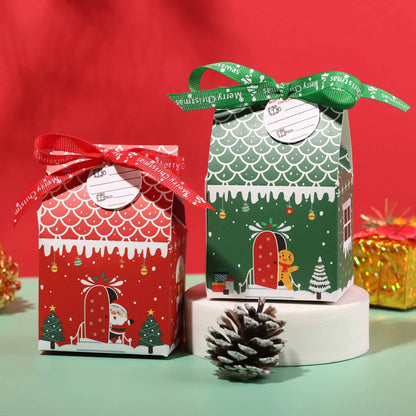 Caixa de presente, pacote com 11x7x5cm caixas de doces reutilizáveis de design diferente