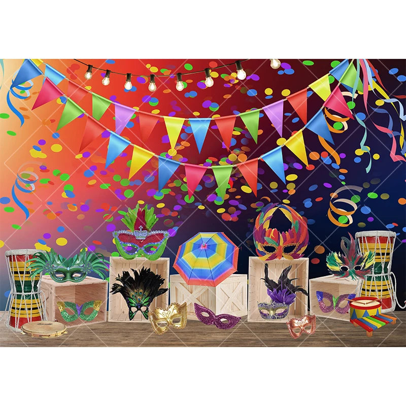 Carnaval, cenário fotográfico, roxo, verde, dourado, máscara, baile, dança, fundo máscaras