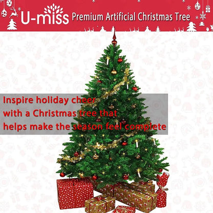 KIT Árvore de Natal 500 Galhos Pinheiro de Natal 150cm Verde