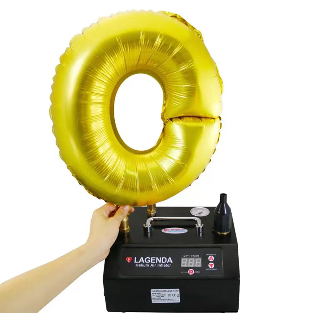 Inflador Elétrico de Balões Lagenda B322 (Terceira Geração / Versão Digital com Bico Duplo)