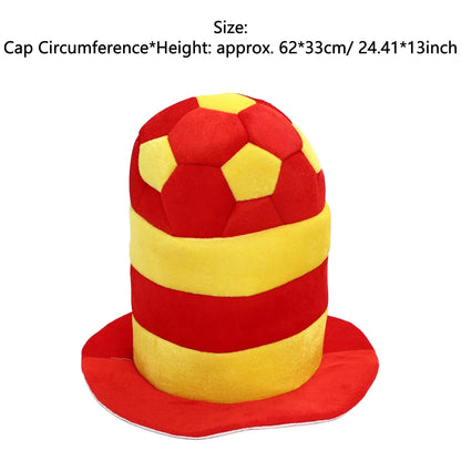 Chapéu Bola e Bandeira Brasil Copa do Mundo 62*33cm / 24.41*13 Pol.