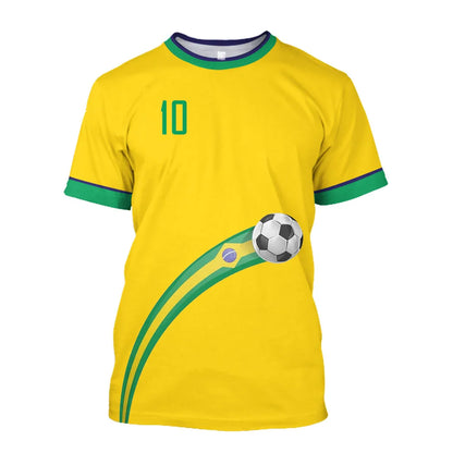 Camisa seleção brasileira Copa do Mundo Branco camiseta Brasil Adulto Masculina Feminina
