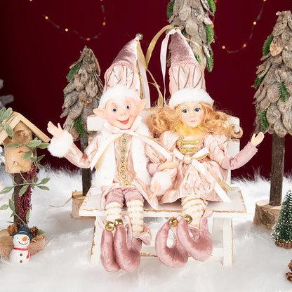 Bonecos de Elfo de Natal, 45cm Macios e Adoráveis enfeites Árvore de Natal Elfos Árvore Natal