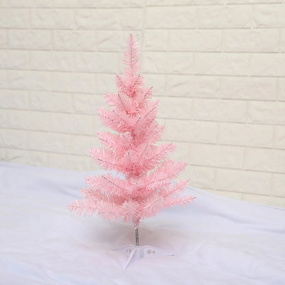 Árvore de Natal Rosa Mini Árvore de Natal de 1,6 m, Pontas de Ramo de PVC, Rosa Cerejeira
