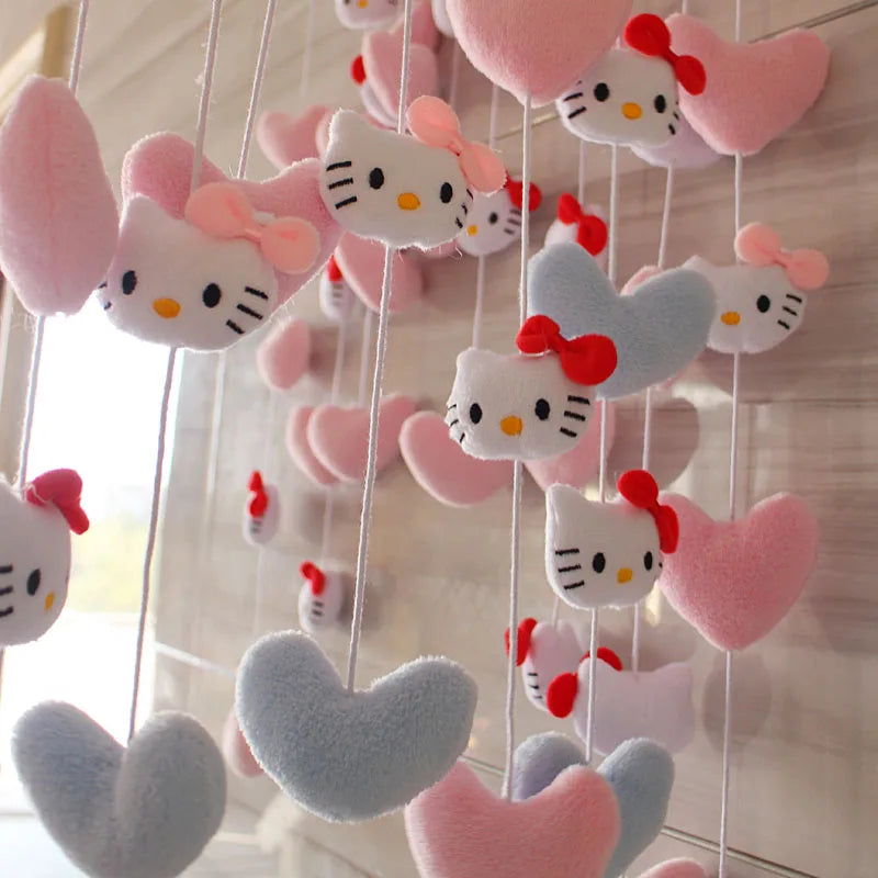 Decoração de parede de pelúcia Sanrio Hello Kitty desenho animado