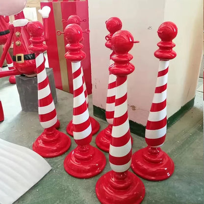 Guarda-Corpo Natalino Decoração de Natal para Shopping Escultura de Fibra de Vidro Natal
