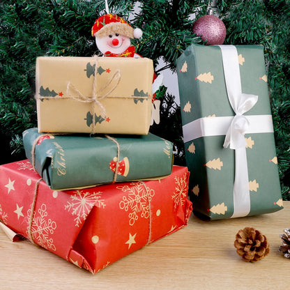 Papel Kraft de Elementos de Natal/de Embrulho de Caixa de Presente Suprimentos Festas
