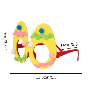 Óculos de orelha de coelho óculos engraçados para festa de Páscoa óculos fofos