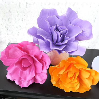 Decoração de flores de papel 3D de 40,6 cm para parede, flores de papel gigantes, flores