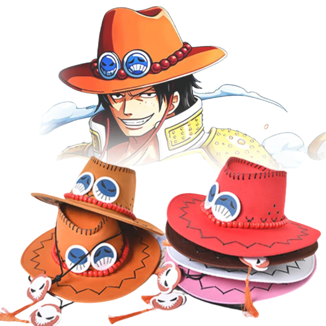 Chapéu Cosplay Tipo Portgas D Ace do One Piece