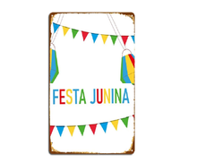 Carregar imagem no visualizador da galeria, Placa Moldura Festa Junina Julina São João
