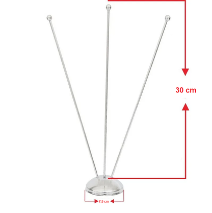 Kit Bandeira De Mesa Com 3 Mastros