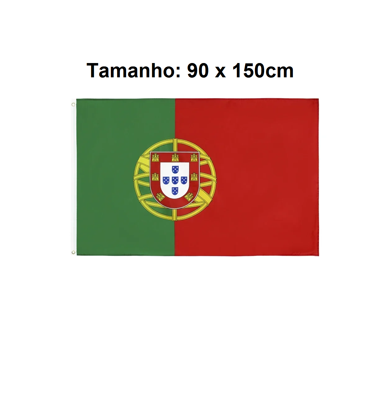 Bandeira De Portugal Oficial 1,50 X 0,90 Mts 100% Poliéster