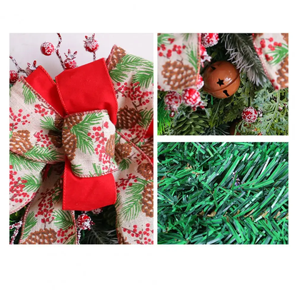 Guirlanda De Porta E Laços Enfeite De Natal