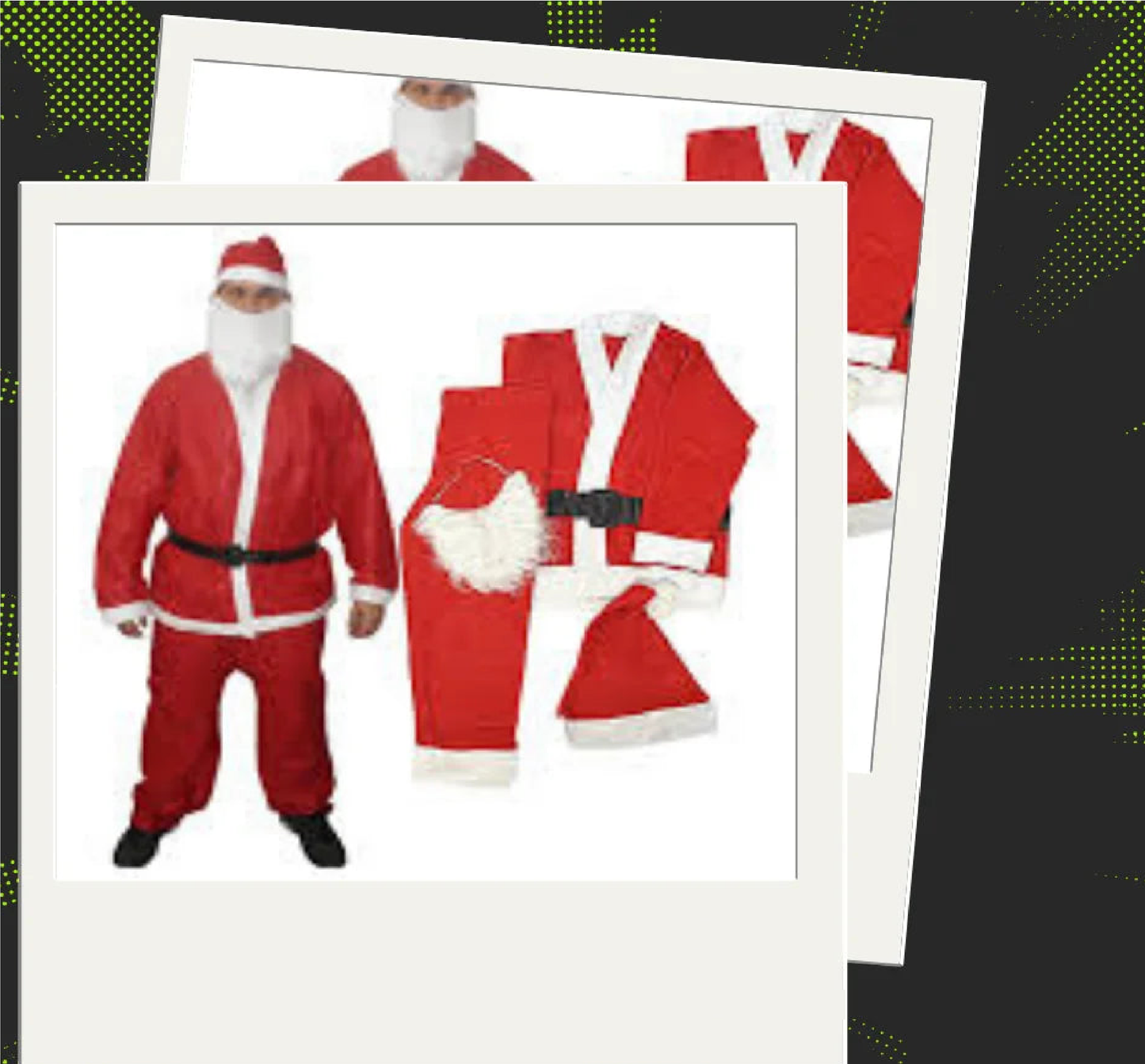 Roupa Papai Noel Completa Luxo 5 Peças Natal Natalino Fantasia Adulto