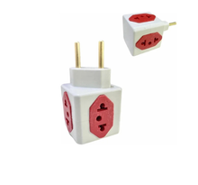 Carregar imagem no visualizador da galeria, KIT 3 Adapter Benjamin Cube 3D 3 Inputs 110V 1 220V Universal Socket 3 Pin
