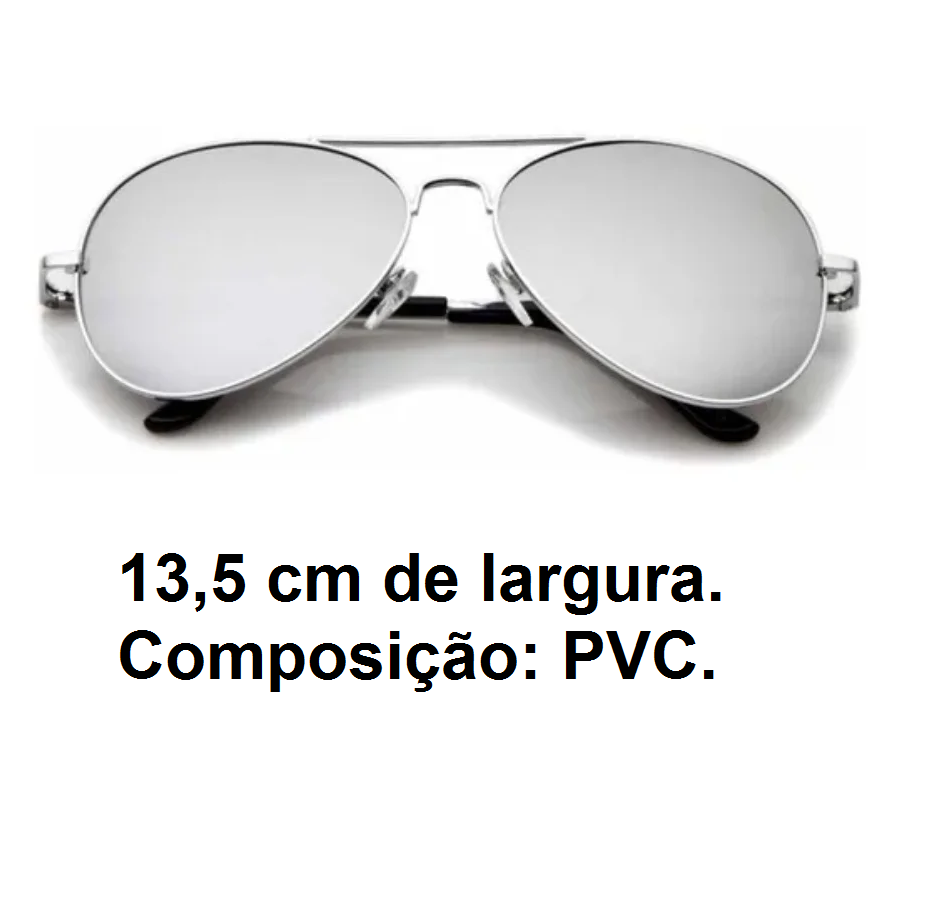 Genérico - Acessório de Fantasia de Aviador Piloto C/Quepe Azul E Óculos Espelhado