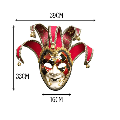 Máscara de baile de máscaras veneziana, máscara facial completa, máscara cosplay