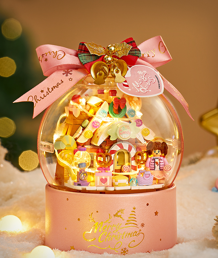 Globo De Neve De Natal, Estatueta De Casa De Vila