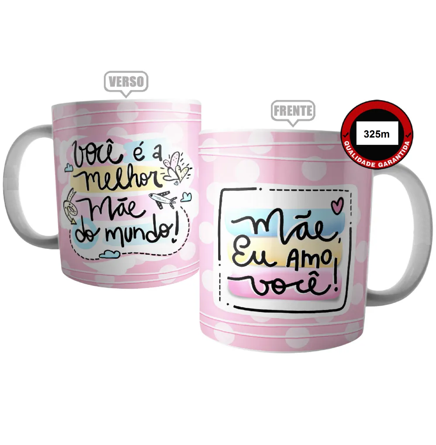 Canecas estampadas e criativas para celebrar caneca estampada Dia das Mães