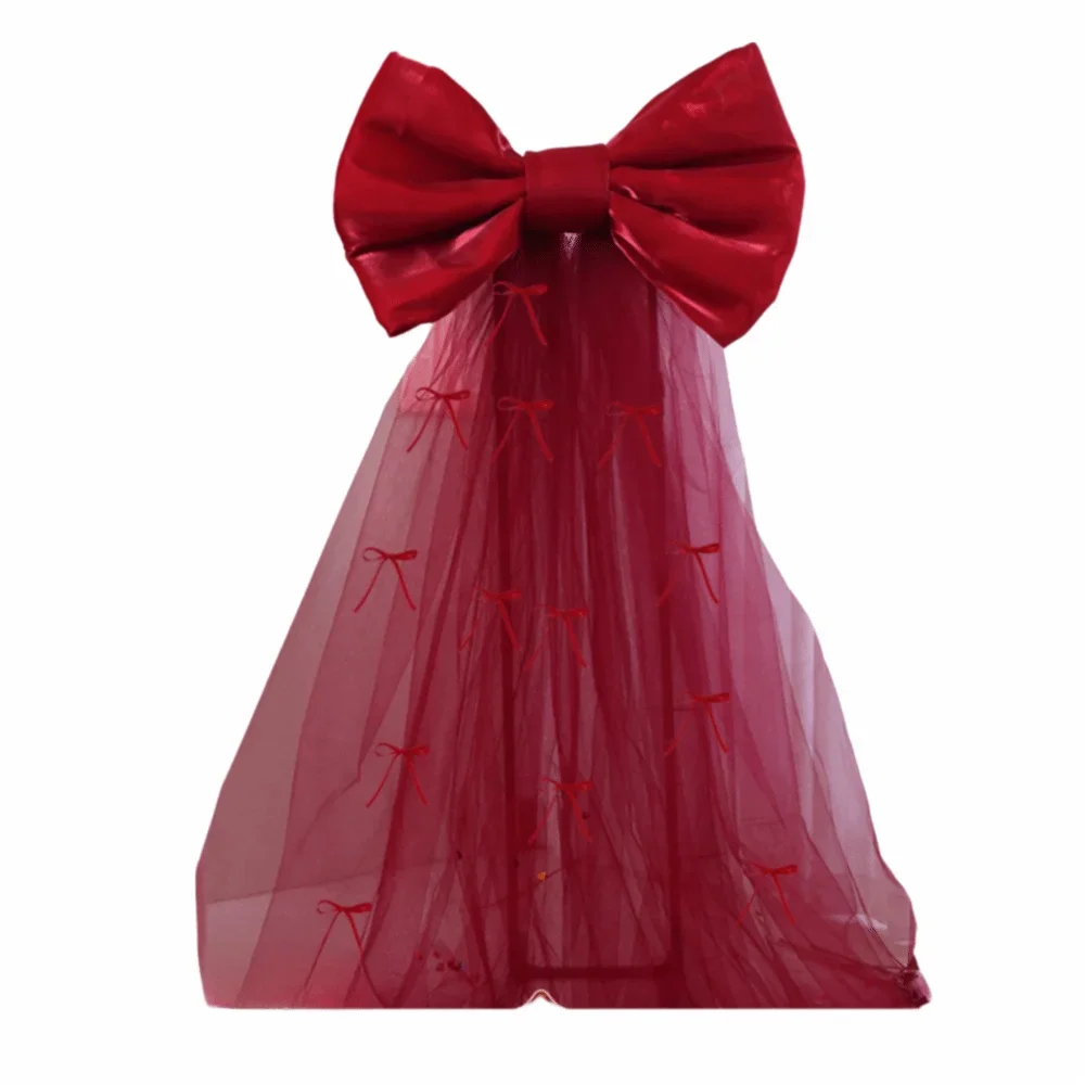 Laços grandes de banco de casamento caudas longas 50 x 38 cm, decorações corredor