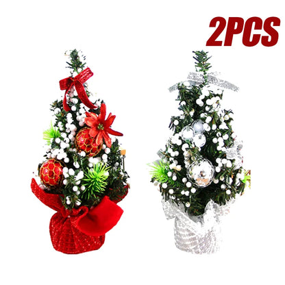 Mini Árvores de Natal 3 Peças Árvore de Natal de Mesa 20cm Decoração de Árvore de Natal