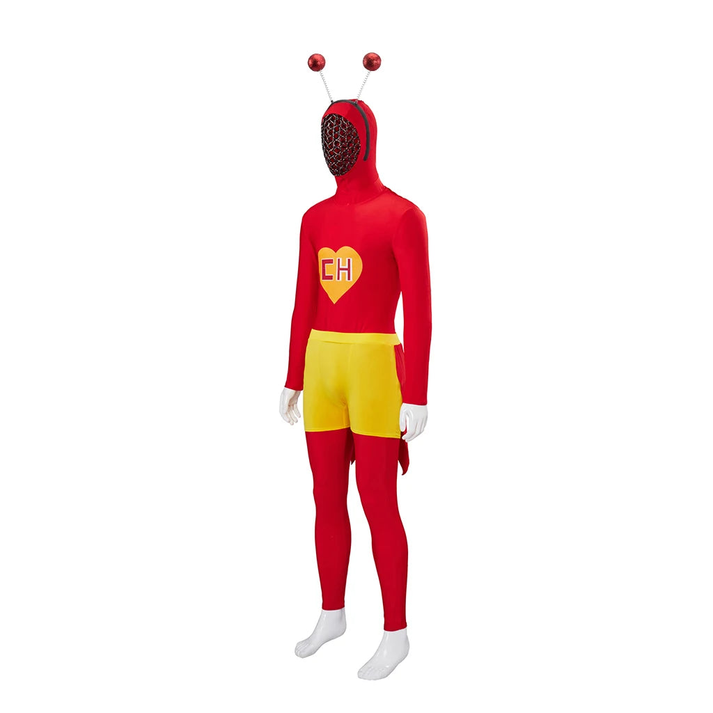 Adultos Chapolin Colorado Traje Camisa Vermelha Calção Shorts Roupa Cosplay Uniforme