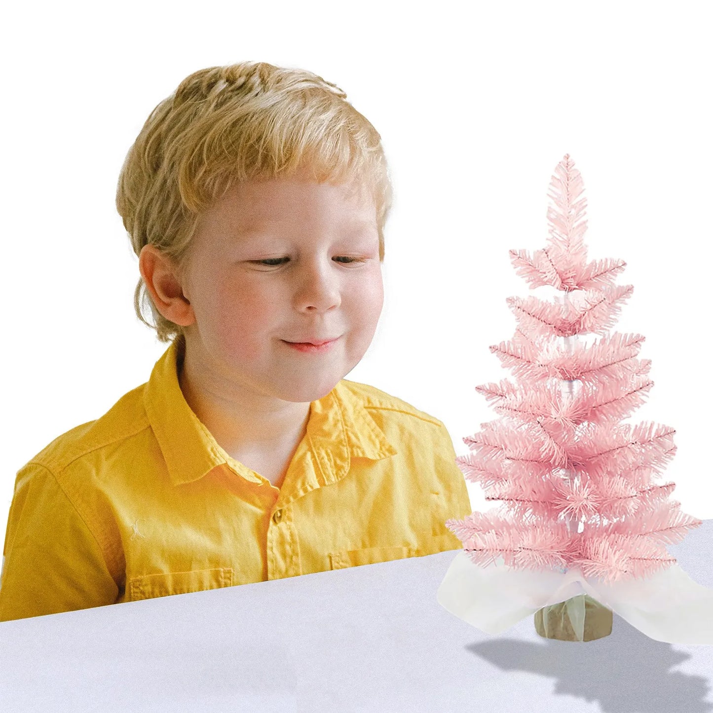 Mini Árvores de Natal Azul 45cm 1 Unidade Árvore de Natal Mini Pinheiro Natal Mini Árvores
