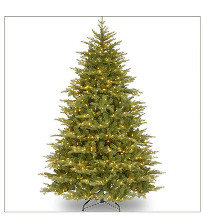 Árvore de Natal artificial PE e PVC, árvore de neve artificial com agulha intensiva suporte