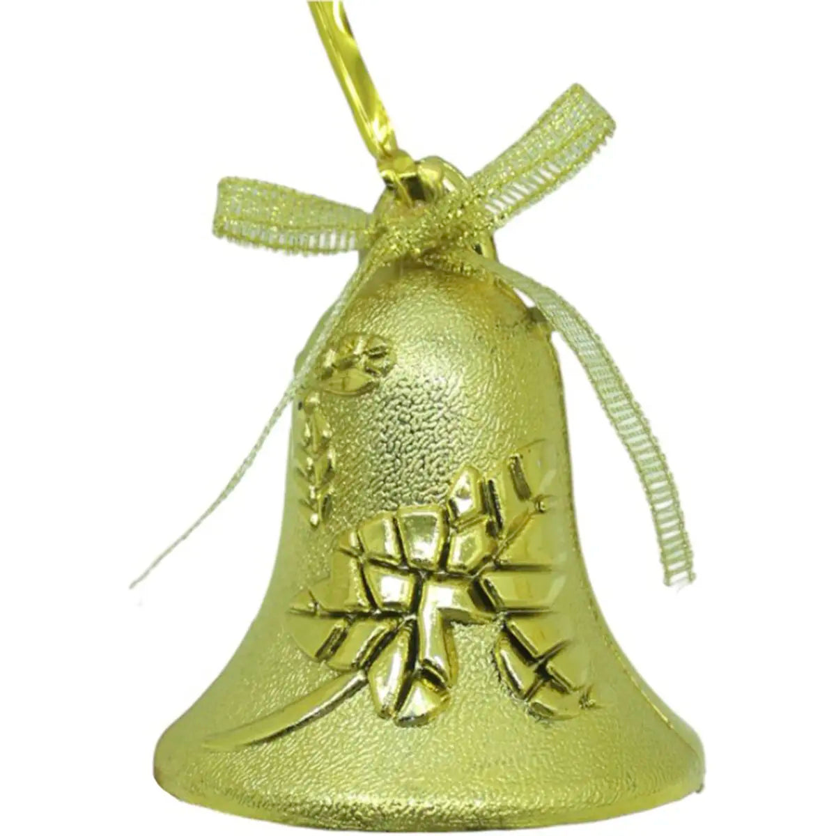 Kit 6 Pendente Natalino Sinos Dourados Decoração Natal 6cm Genérico