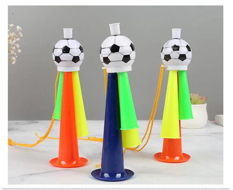 Kit 1 Vuvuzela Corneta Brasil Verde E Amarelo Acessório Torcedor Essencial Vibrarem