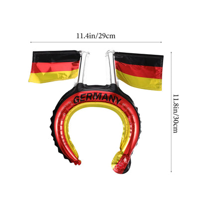 Faixa Copa do Mundo de cabeça com tema de futebol faixa de cabeça para fãs de futebol