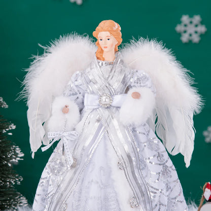 Anjo Enfeite Decoração De luxo Arvore de Natal 42 cm Arvore de Natal