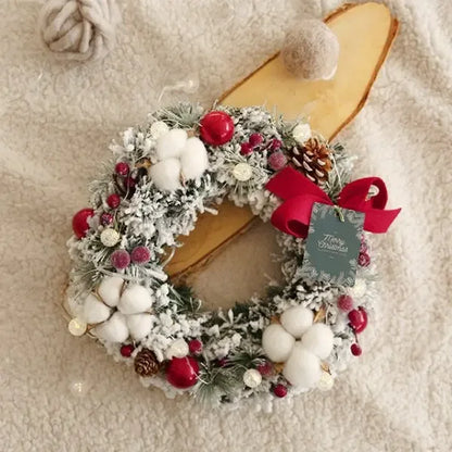 Guirlanda de outono de 50CM, elegante guirlanda de Natal champanhe dourado vermelho