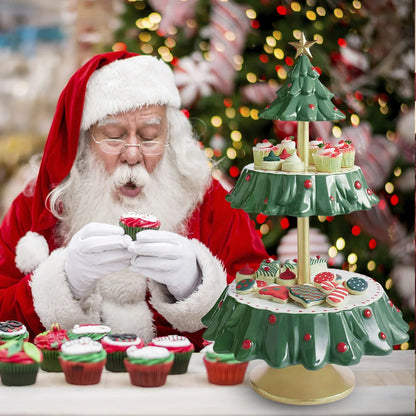 Suporte de Lanche de Frutas para Árvores de Natal e Suporte Decorativo para Tigelas