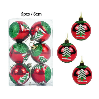 Bola de natal glitter Conjunto de 24 peças de decorações de Natal com bolas Natal  bolas