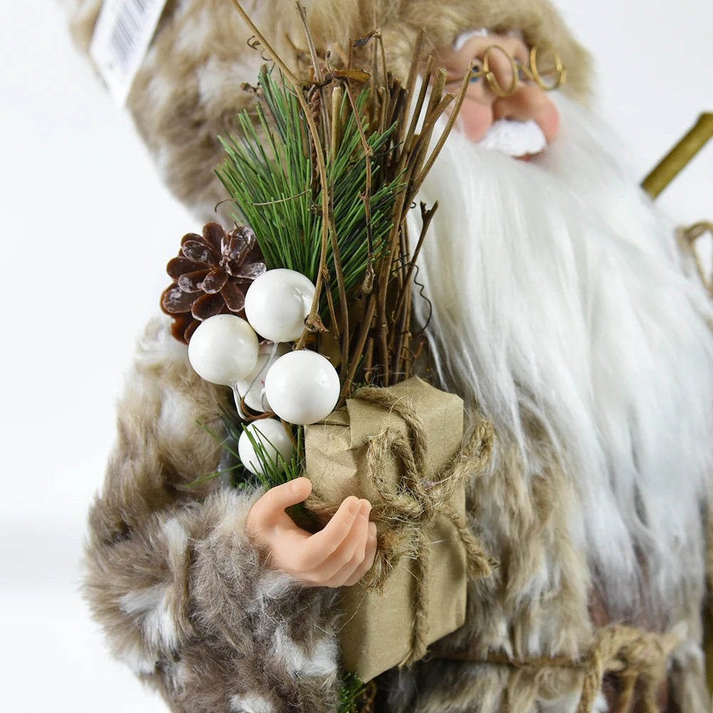 Natal papai noel bonecas de pelúcia em pé brinquedo decoração feriado ano novo