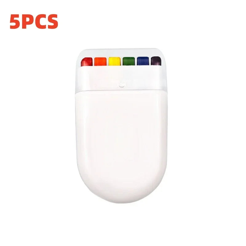 Caneta rosto bandeira torcida, caneta maquiagem para pintar uma bandeira no rosto, 6 cor