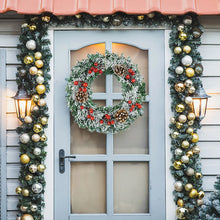 Carregar imagem no visualizador da galeria, Grinalda porta pendurado Dê as boas-vindas ao Natal com estilo! Nossa grinalda
