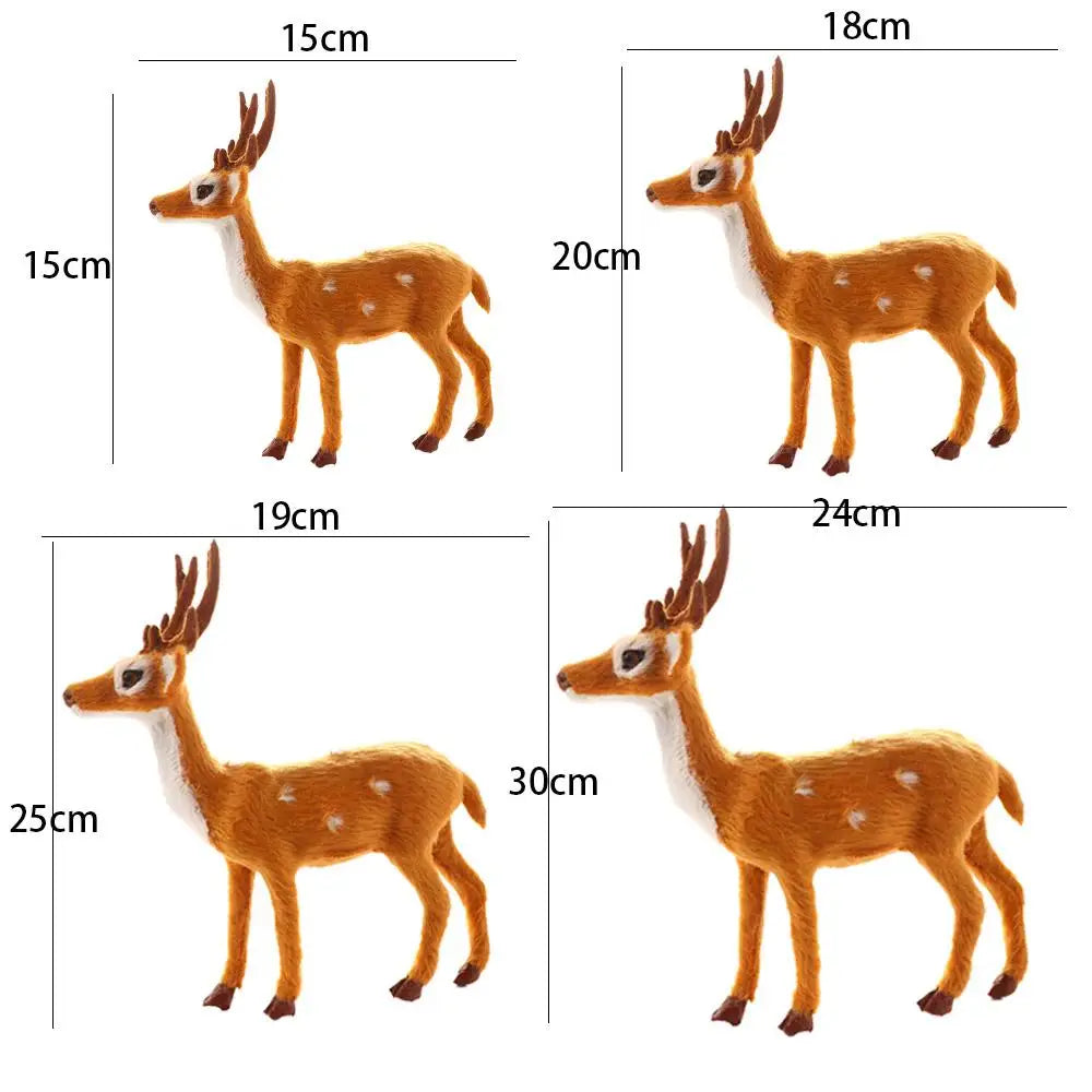 Decoração genéricas de rena de natal, estatueta de alce, lembrancinhas, escultura animal