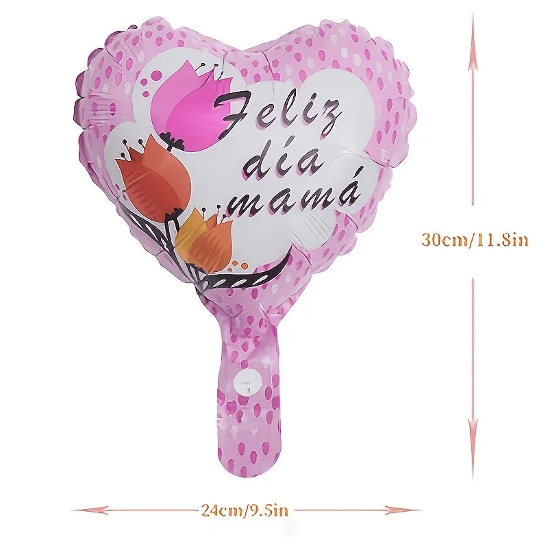 Balões Feliz Dia das Mães 20 Balões Decorativos Festa do Dia das Mães, Balões Metalizados