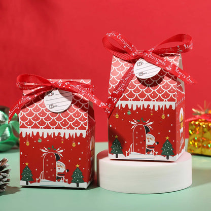 Caixa de presente, pacote com 11x7x5cm caixas de doces reutilizáveis de design diferente