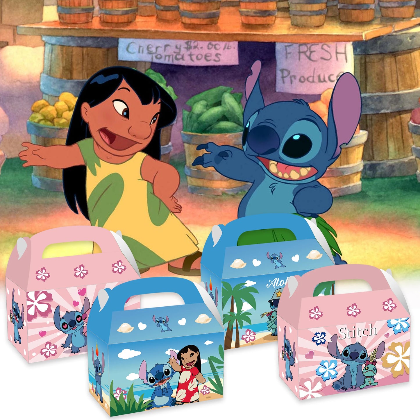 Itens lilo & stitch personalizados Saquinhos Surpresa Aniversário Disney Stitch & Angel