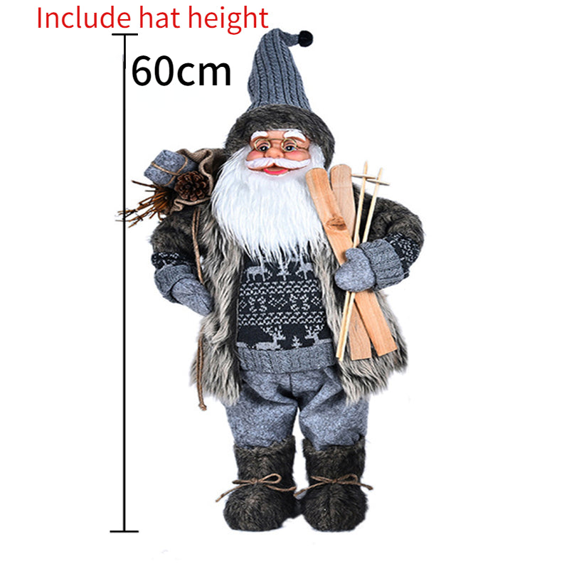 Papai Noel Papai Noel grande de 60cm, decoração de Feliz Natal para Lar, Feliz Ano Novo