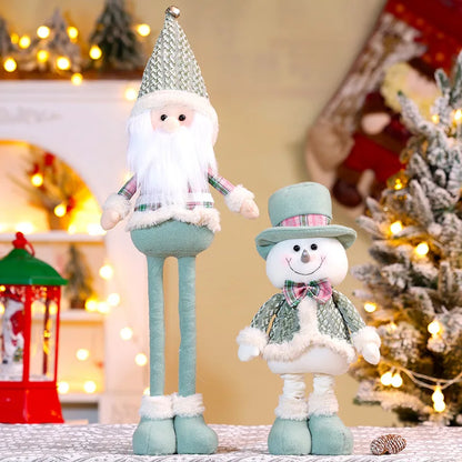 Kit decoração Natal personagens figuras de boneca de natal, brinquedo de papai Noel