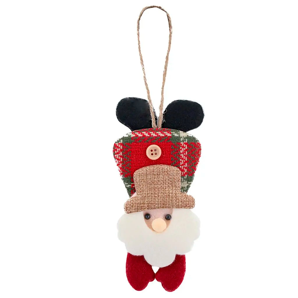Enfeite Árvore Natal Pendente Papai Noel 1 Peça 19,5cm Pingente Enfeite Papai Noel