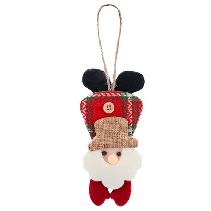 Enfeite Árvore Natal Pendente Papai Noel 1 Peça 19,5cm Pingente Enfeite Papai Noel